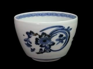 古伊万里 無傷完品 鮎 色絵 流水 そば猪口 蕎麦猪口 双魚 古伊万里無傷