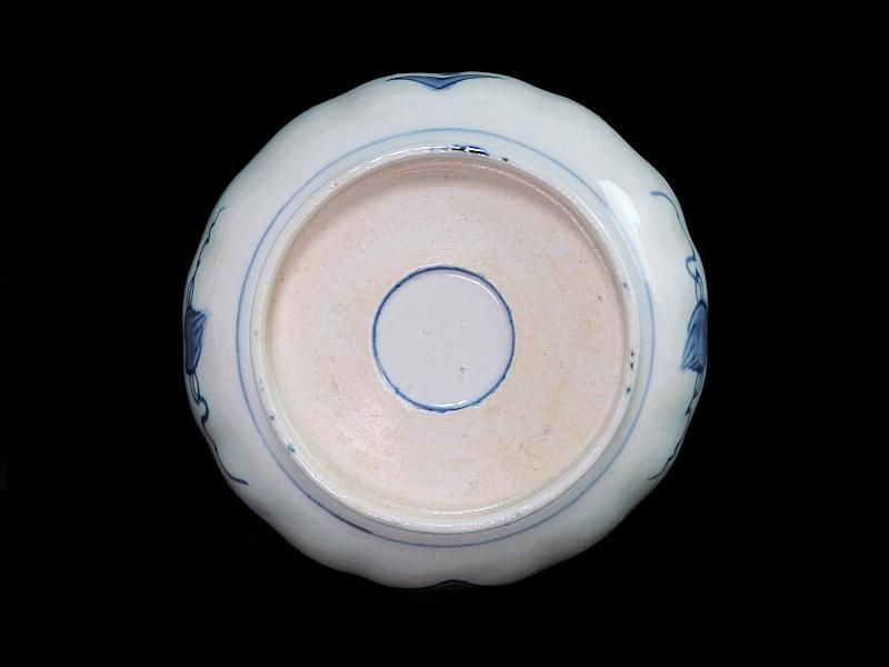 古伊万里 色絵 桐に鳳凰 花の図 膾皿 2客セット