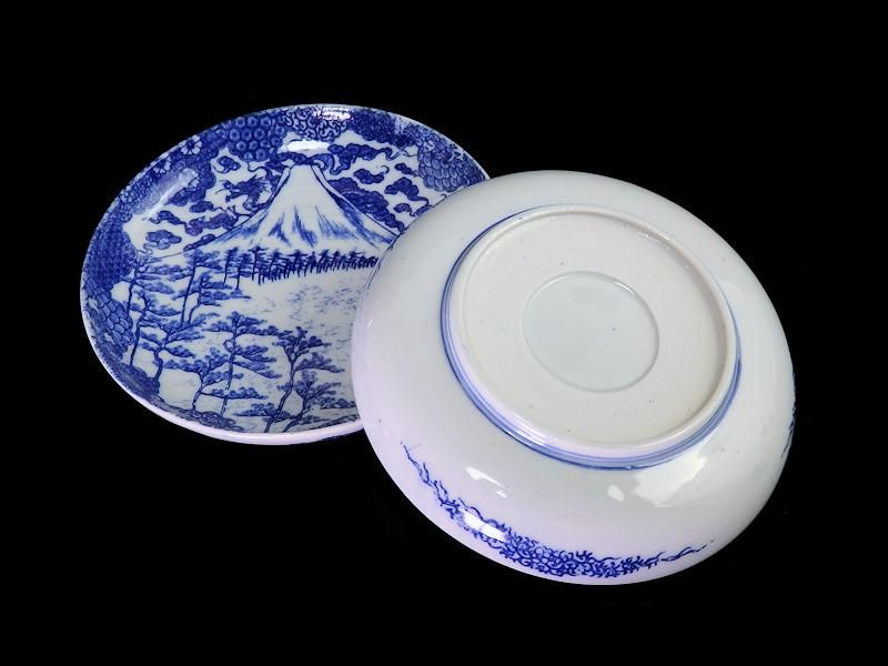 李朝 古伊万里 伊万里 白磁 染付 龍の図 蔵出し 5客 李朝古伊万里