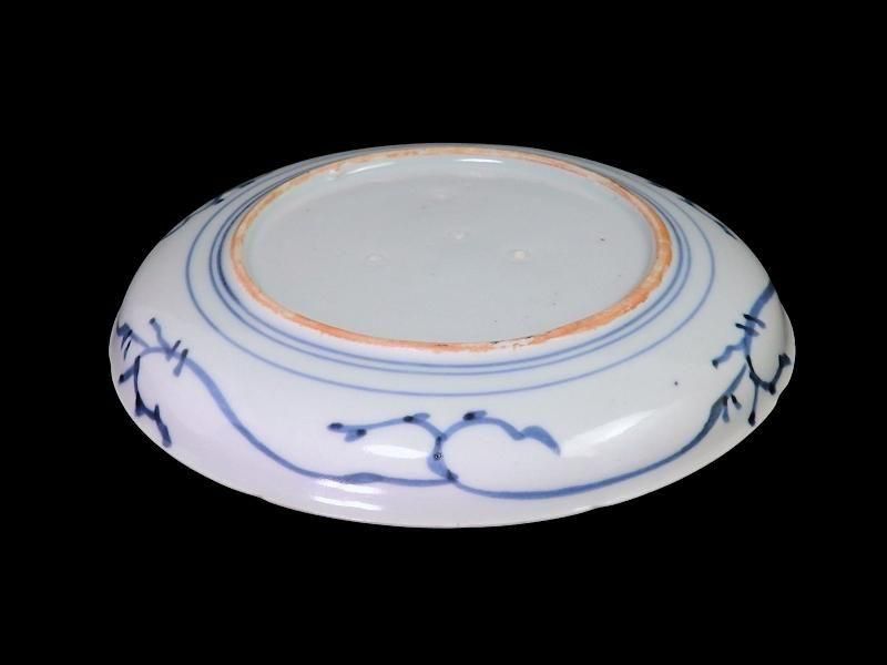 古伊万里 染付 松竹梅図 7寸皿