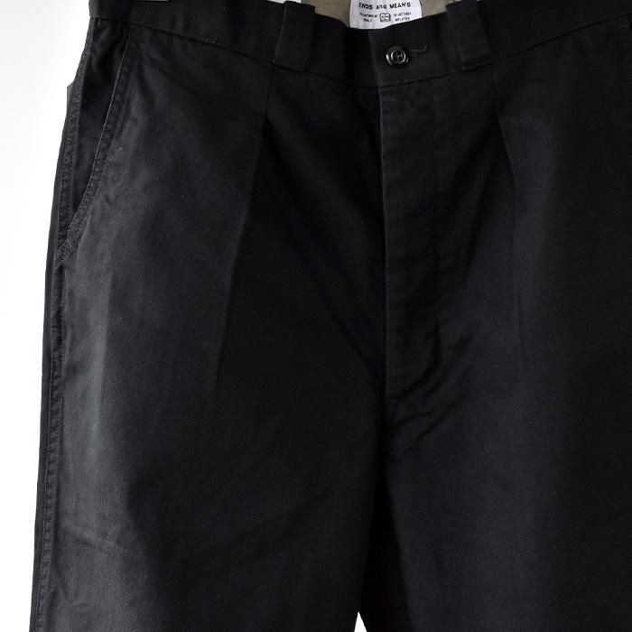 ENDS and MEANS】 2022AW ARMY Chino - Black -