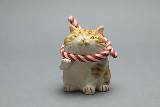 満福まねき猫(H)・水谷満 - 暮らしを楽しむうつわ・作家ものの和食器