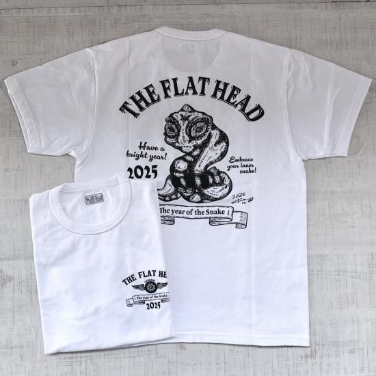 小松美羽×THE FLAT HEAD 2025年干支Tシャツ”巳” 〈FN-THC-KM16
