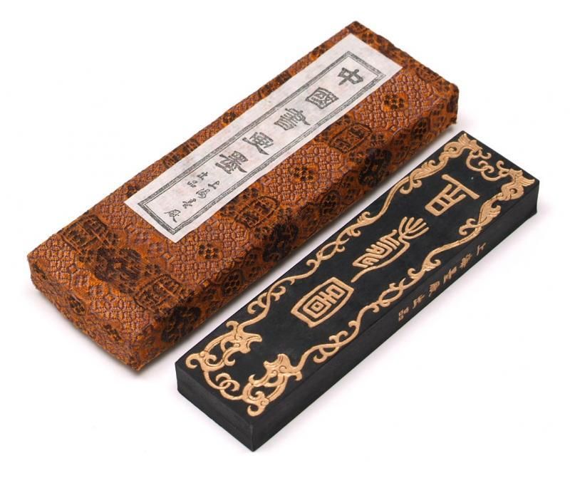 唐木蓋つき、古い硯