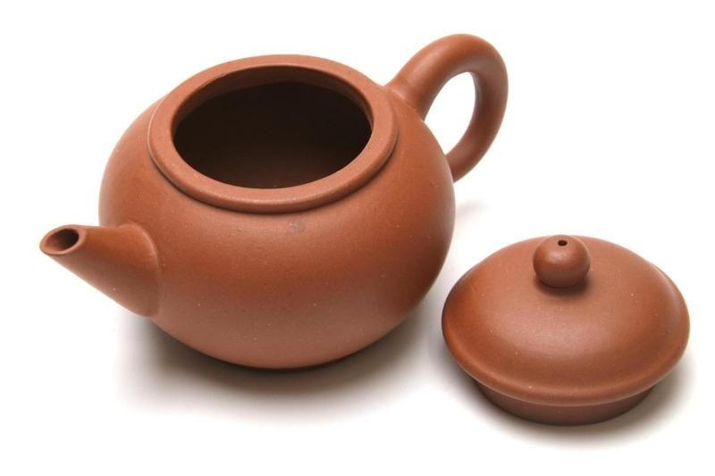 中国宣興 紫砂 朱泥 水平壺 文革期 - 書道用具専門店 西本皆文堂
