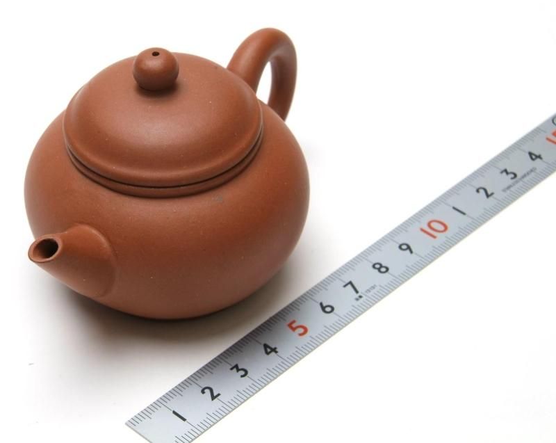 中国宣興 紫砂 朱泥 水平壺 文革期 - 書道用具専門店 西本皆文堂