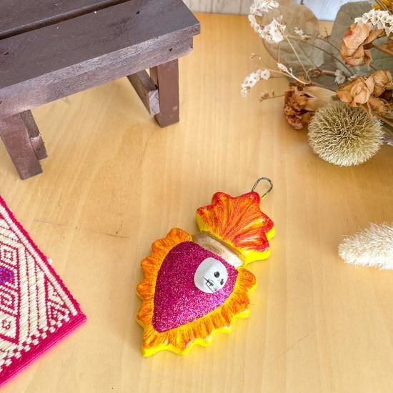 カラベラ メキシコで購入したもの 14個セット カラフルな陶器製スカル