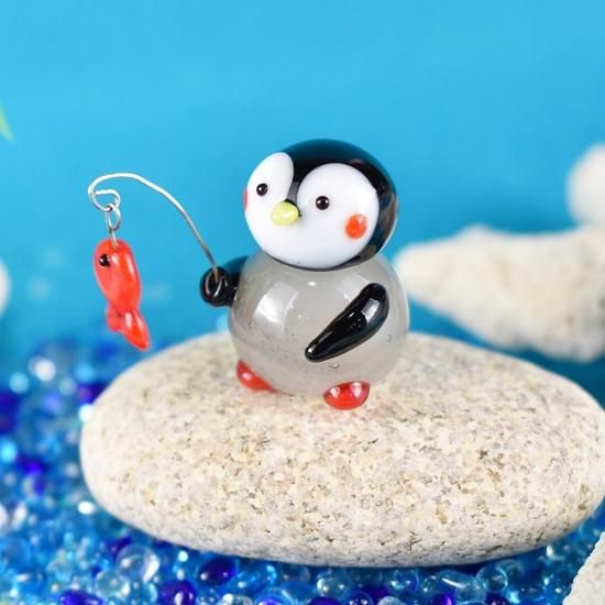 バカラ】動物 ペンギン 置物 インテリア☆美品☆幸運 ケース付き