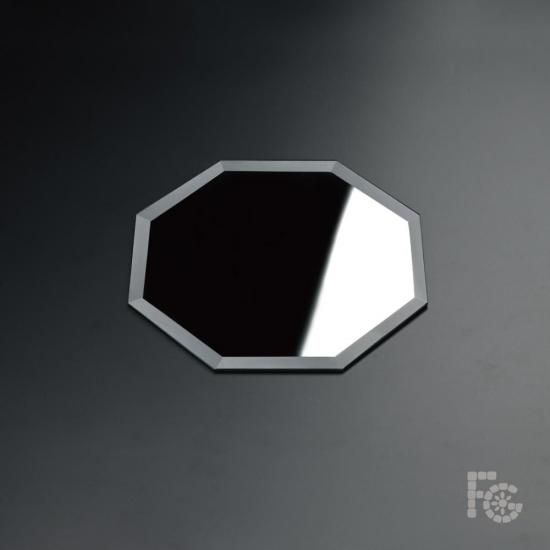 ガラス細工｜風水｜八角ミラー8㎝｜フォーカートグラスワークス