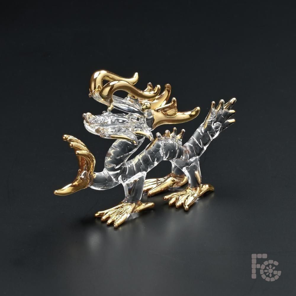 2140 銅製 龍文 如意 細工置物時代物