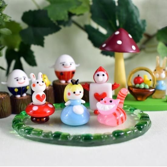 W ガラス細工 ミニチュア ミニチュアガラス細工｜きのこRD｜フォー