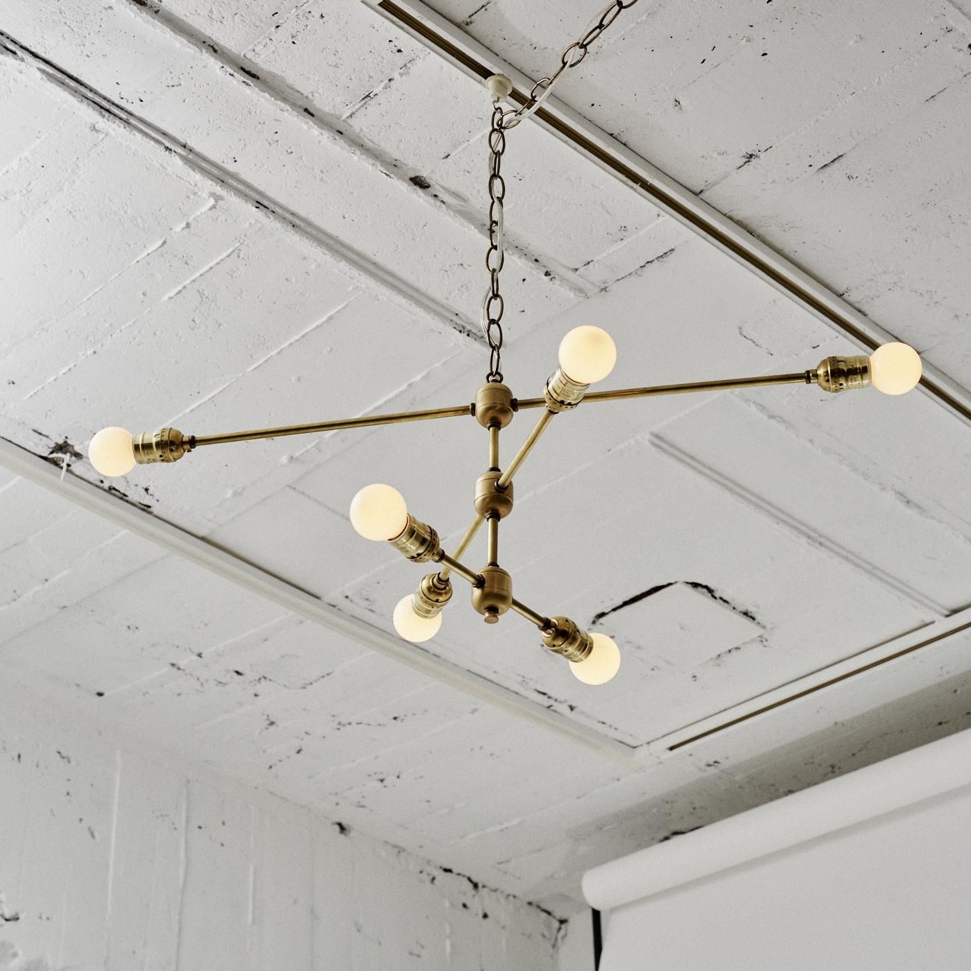 OCH011 6 BULBS LIGHT - POINT NO.39｜東京｜五反田｜真鍮照明