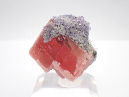 ロードクロサイト(インカローズ)蛍石水晶パイライト鉱物標本USA産