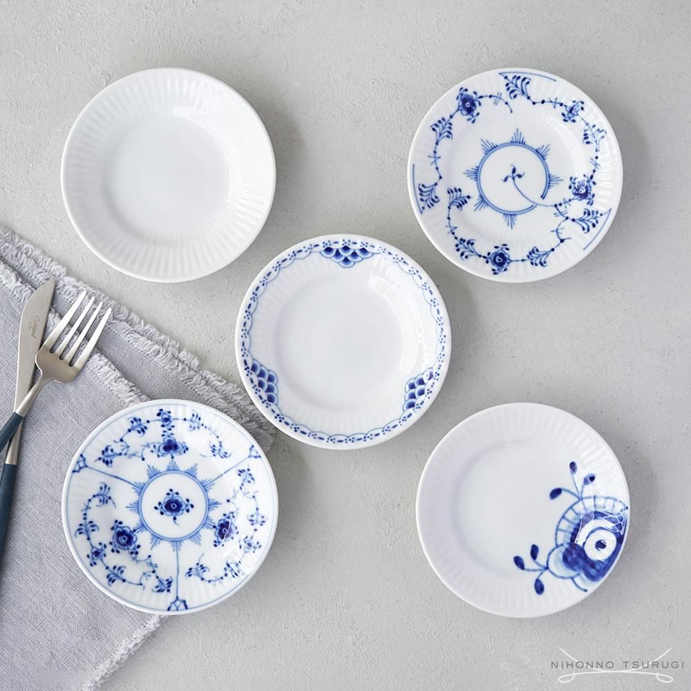 1908 ロイヤルコペンハーゲン フィシュプレート 白ホワイト 未使用