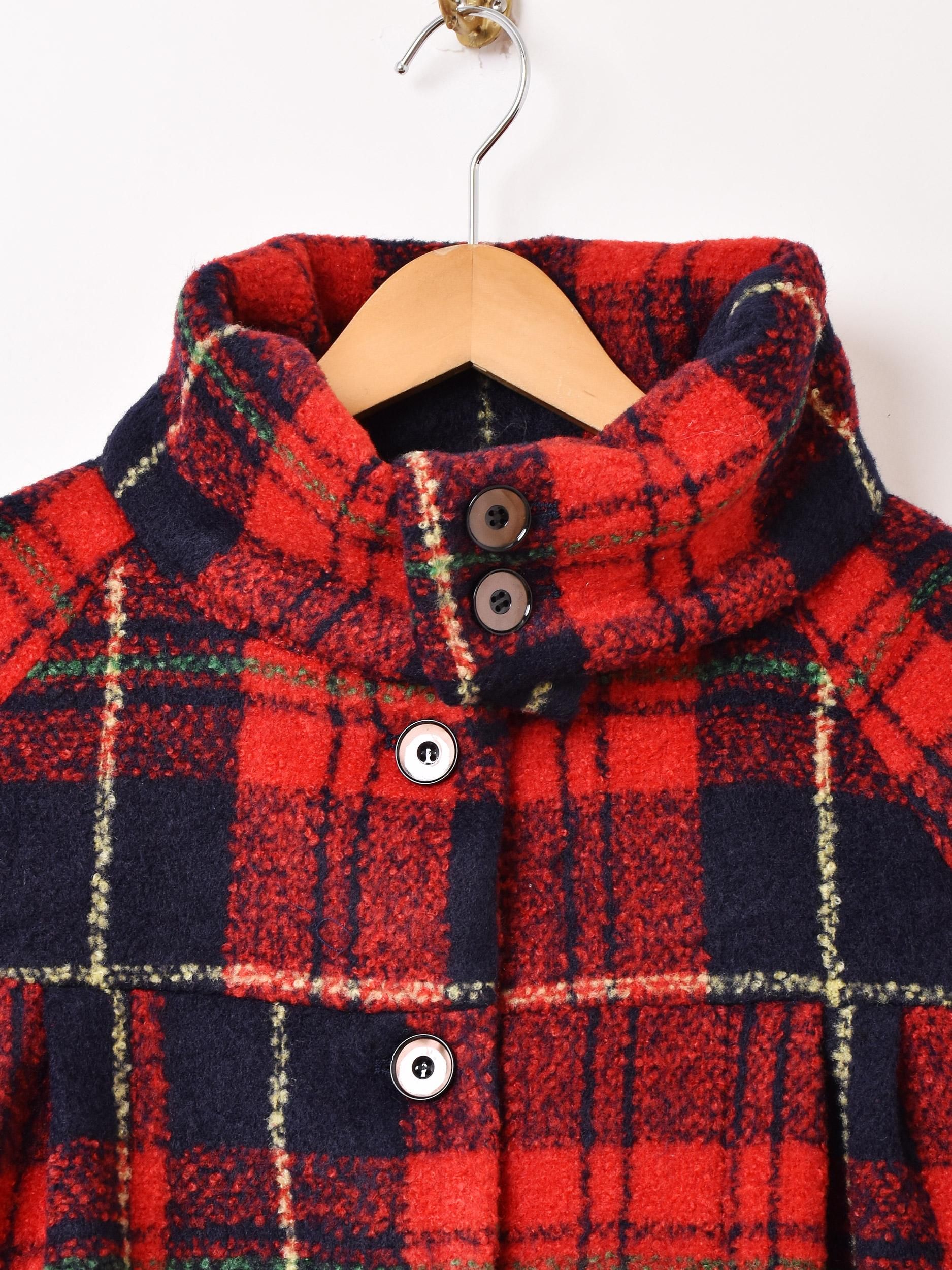 Meridianチェック柄ロングコート | 2色展開 - 古着屋グレープフルーツ