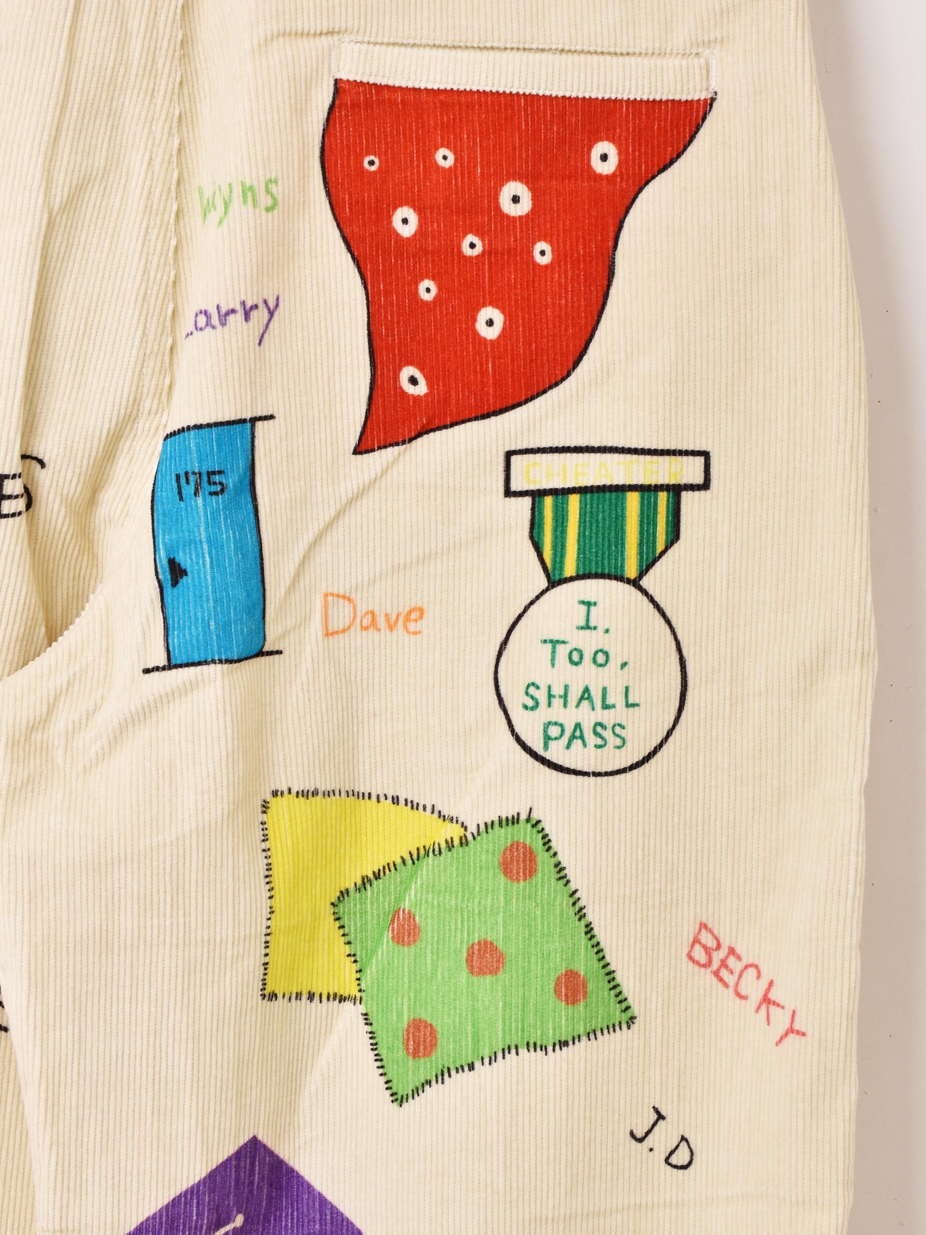 Backers メモリアルペイントパンツ | ホワイト - 古着屋