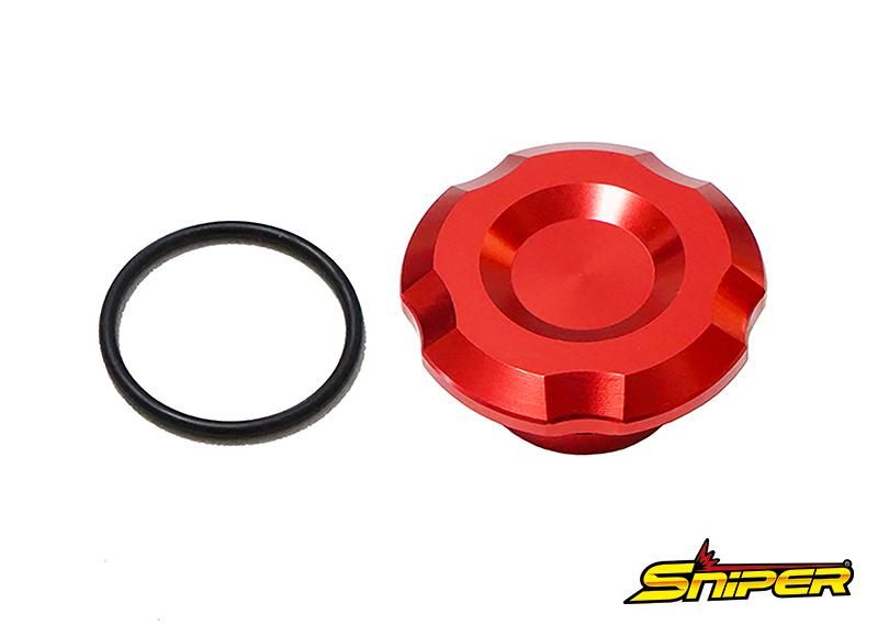 NINJA ZX-25R ZX-4R ステムナットキャップ 赤 SNIPER スナイパー