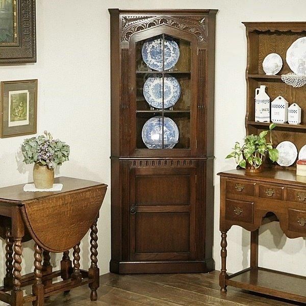 イギリス アンティーク 家具 コーナーキャビネット 1950年頃 516A