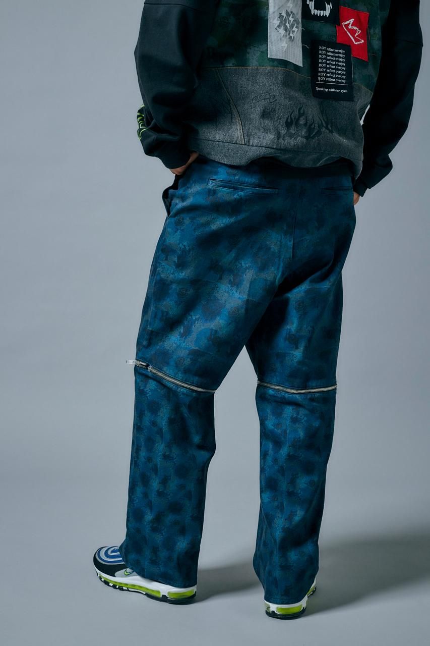 LiSA ROY reflect overjoy 総柄ナイロンパンツ(M) 総柄ナイロンパンツ