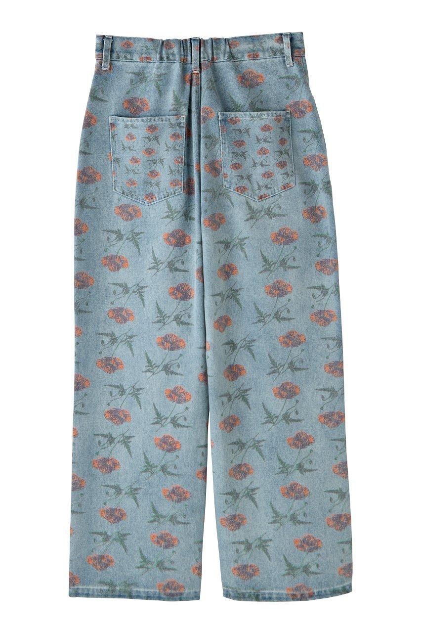 花柄デニムパンツ - ROY reflect overjoy