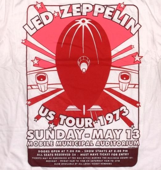 レッド ツェッペリン Led Zeppelin Tシャツ MOBILE MUNICIPAL (73 US
