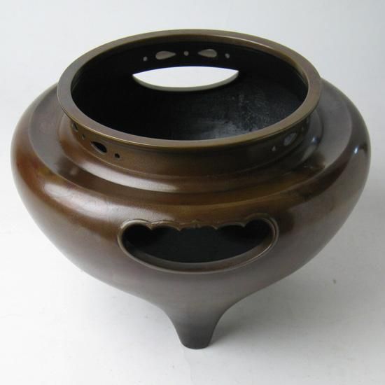 金森紹栄 唐銅朝鮮風炉(釜無し）