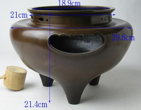 金森紹栄 唐銅朝鮮風炉(釜無し）