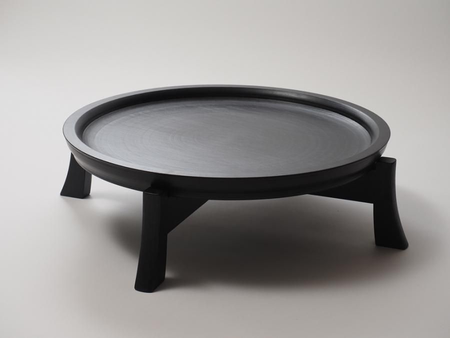 赤木明登】｜ パン皿／尺9寸・黒 ～Online Shop｜紅椿それいゆ～