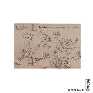 リラックマ×鳥獣戯画 ポストカード（すもう柄） - NAME-HOUSE ネームハウス