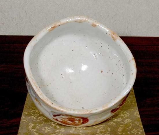 美濃焼 十二代加藤景秋作 絵志野茶碗 無傷 保証 共箱