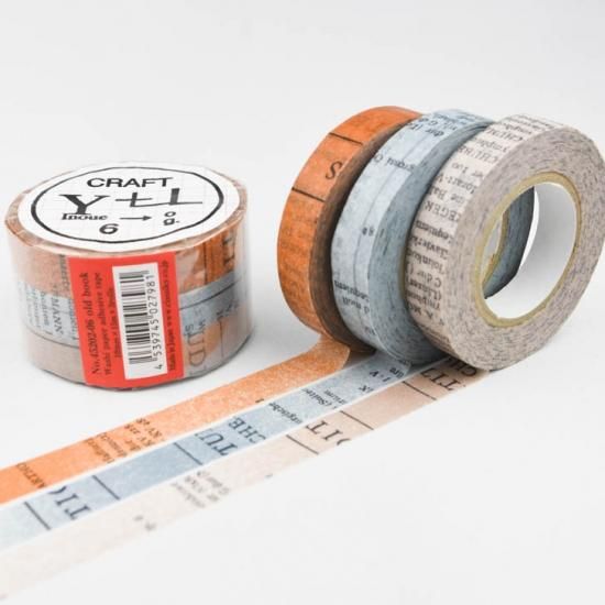 倉敷意匠計画室 マスキングテープ3色セット 井上陽子 オールドブック