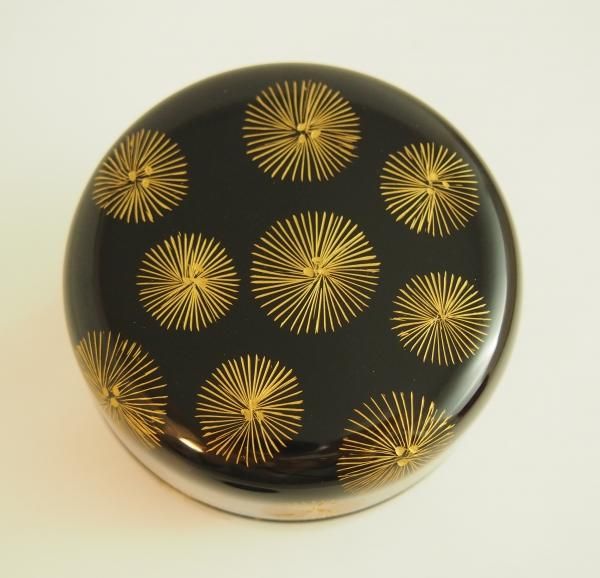 能作】加賀蒔絵師 良斉作 松唐草 中棗