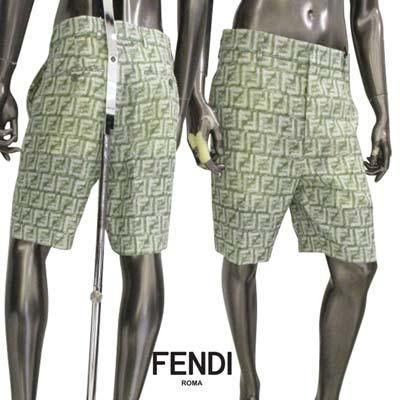 値下げ！新品 FENDI スイムショーツ 千鳥格子 サイドロゴ ショート
