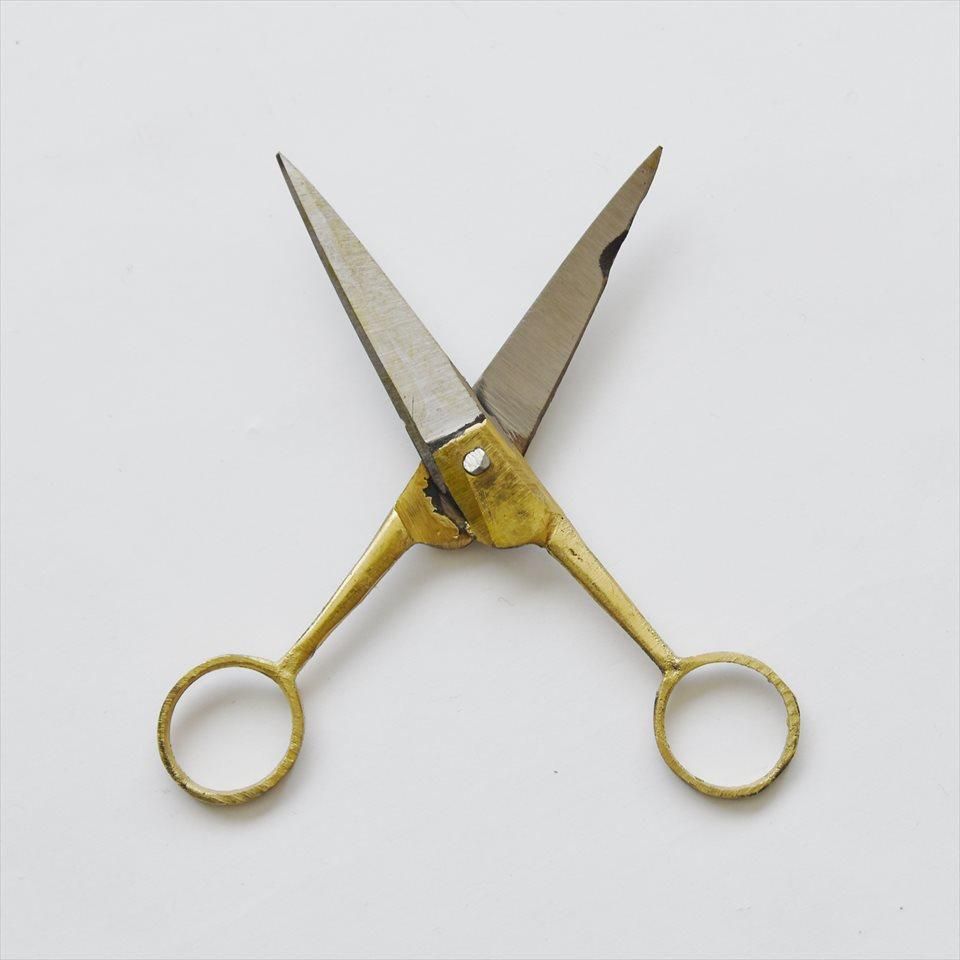 インドブラス（真鍮）はさみ（Sサイズ）