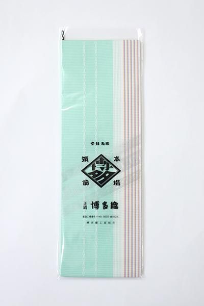 G-2112】博多織 伊達締め 白群色（証紙付） - 銀座きもの青木｜長く