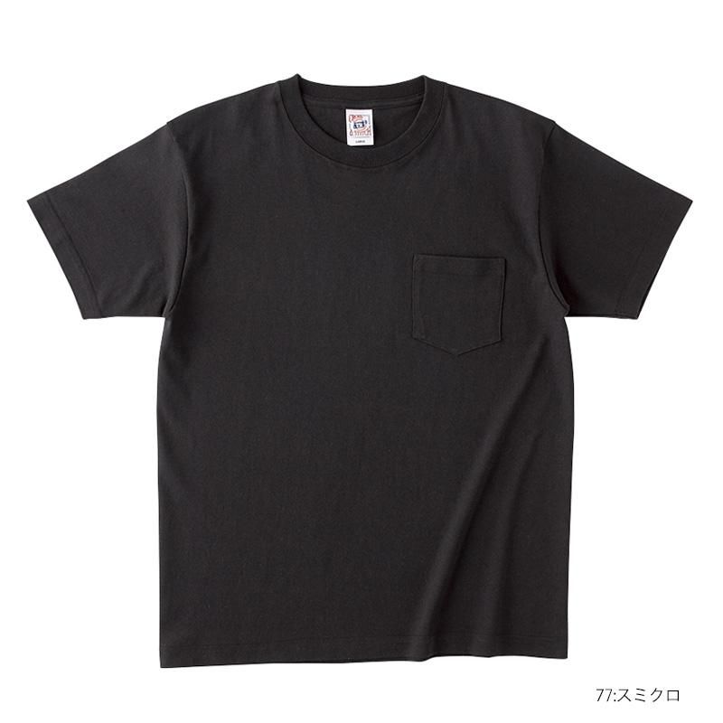 6.2oz オープンエンド マックスウェイト ポケットTシャツ(CROSS&STITCH