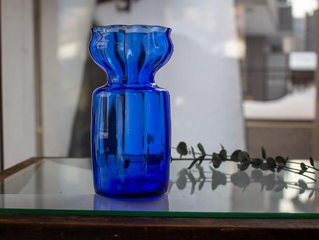 骨董 時代ガラス フィンランド グラッポニア マグカップ ウランガラス