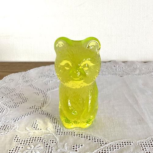 熊ウランガラスヨーロッパプレスカラスアンティーク置物インテリア