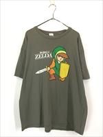 古着 00s Nintendo 任天堂 ZELDA ゼルダの伝説 TV ゲーム 逆輸入 T