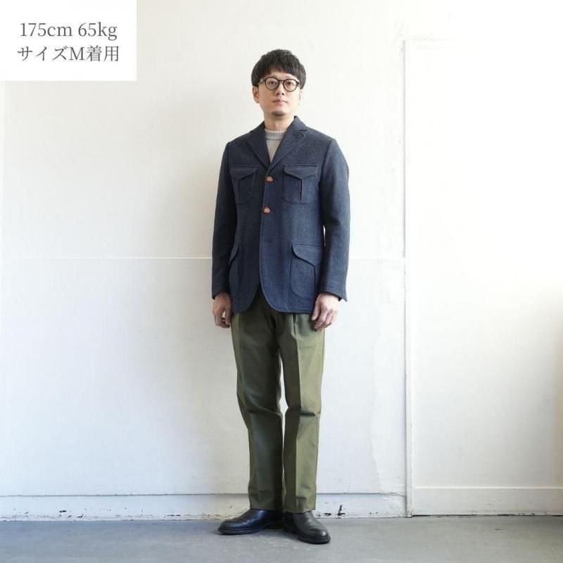 BARNSTORMER（バーンストーマー） 英国羊毛ツィード サファリブレザー