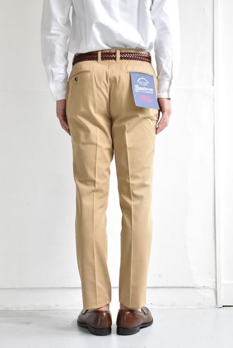 BARNSTORMER（バーンストーマー） ノータックドレスチノパンツ カーキ