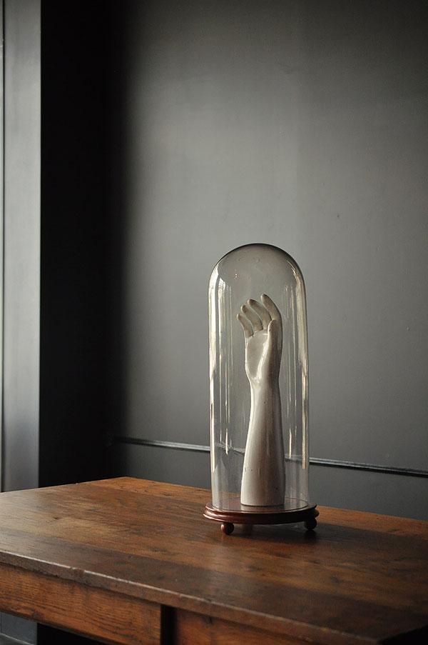 アンティーク ガラスドーム・2 H55cm/フランスアンティーク雑貨・家具