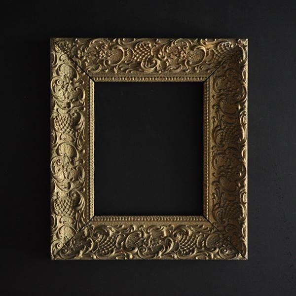 ガラス付き 未使用 エス アンド エフ S&F 高級輸入額縁 半切