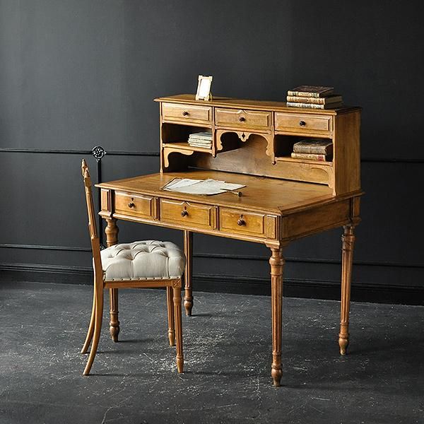 アンティークデスク・6/フランスアンティーク家具 机 テーブル【Sibora】