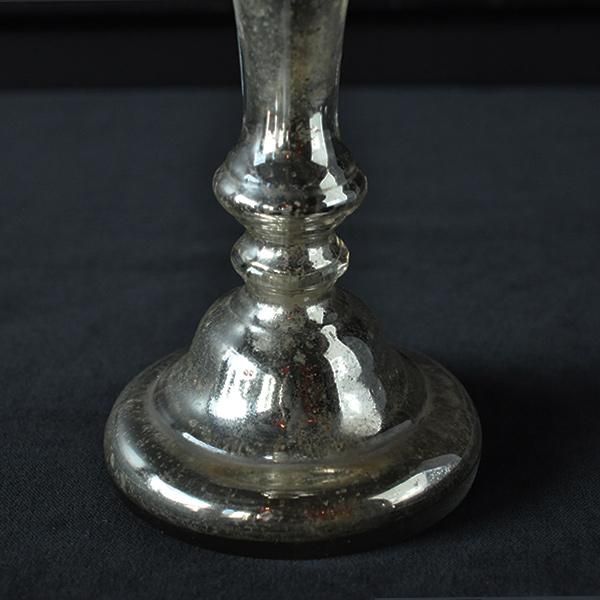 マーキュリーグラスキャンドルスタンド・B/フランスアンティーク雑貨