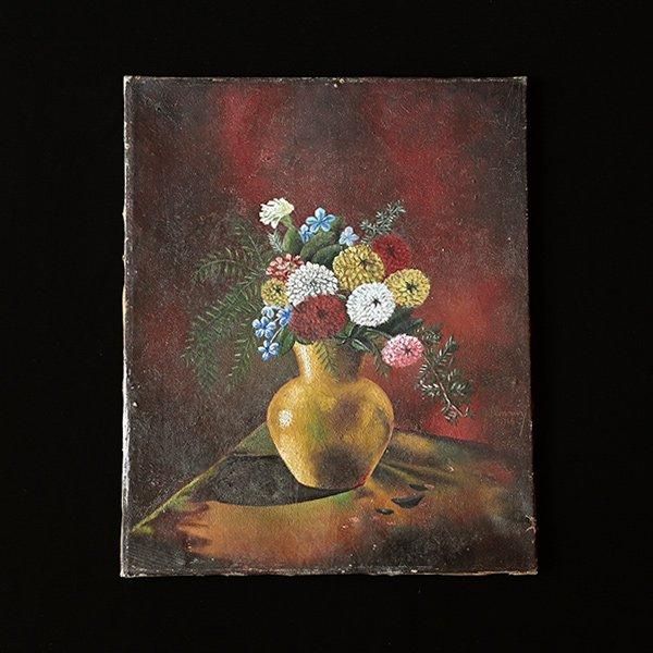 フランス アンティーク 絵画 油絵 ヴィンテージ 油絵 絵画 絵 絵画