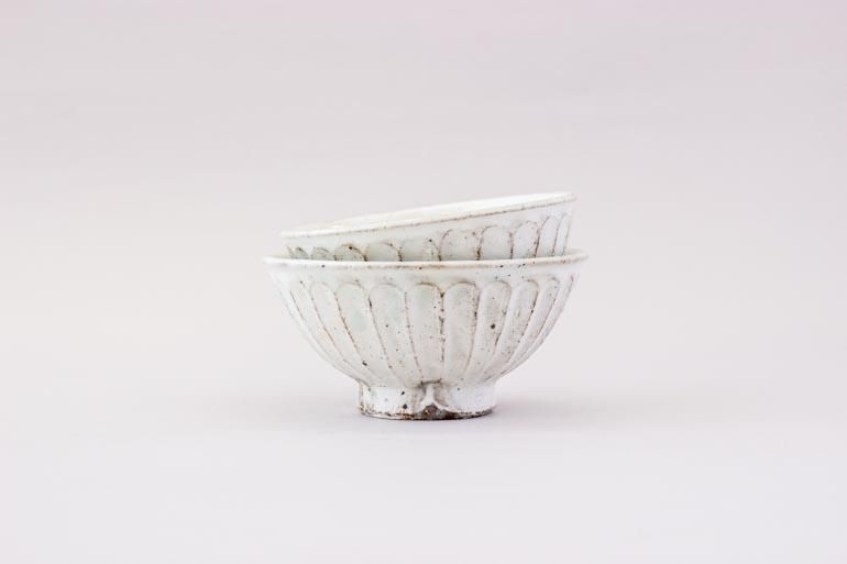 粉引しのぎ 飯椀