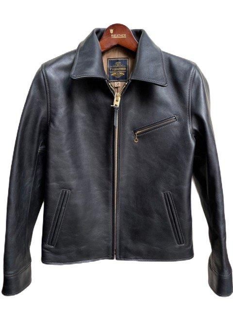 Y'2 LEATHERワイツーレザー エコホースシングルライダース black ER-42