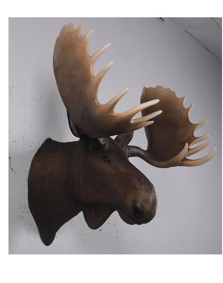 鹿・ヘラジカ☆ムース頭部の壁掛けオブジェ【100cm】☆等身大動物