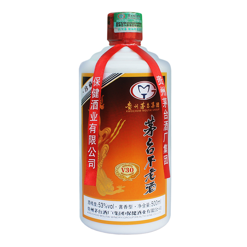 贵州茅台集团茅台不老酒v30珍藏版飞天仕女图口感酱香型53度白酒500ml单